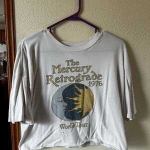 White Graphic 'The Mercury Retrograde 1976' Short Sleeve Tee